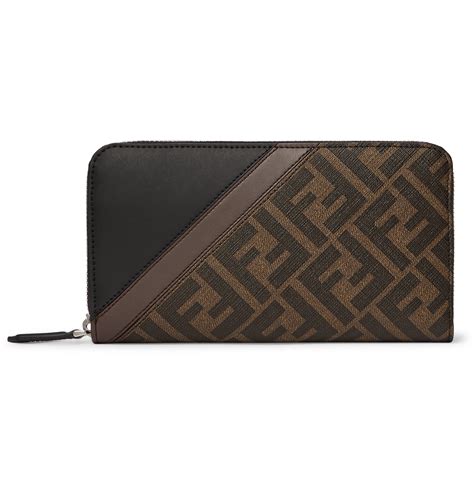 fendi zip around wallet|buy fendi wallet online.